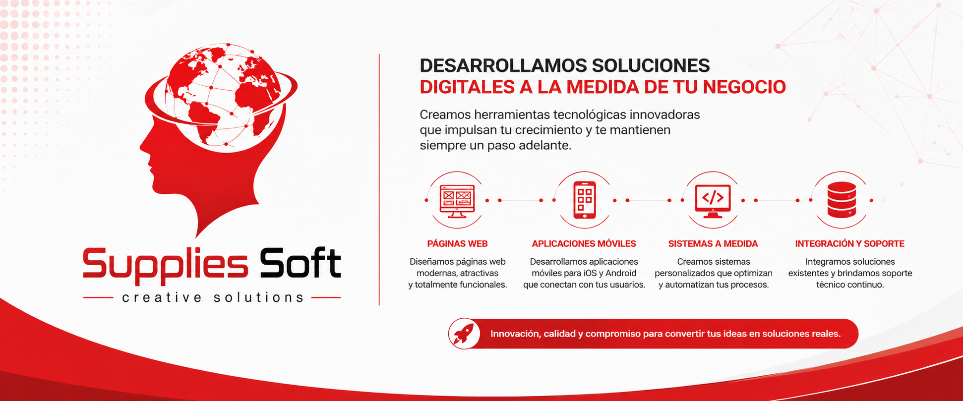 Portada de Supplies Soft con servicios de soluciones digitales